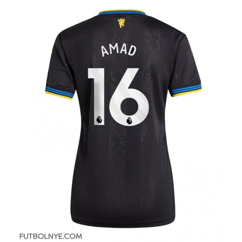 Camiseta Manchester United Amad Diallo #16 Tercera Equipación para mujer 2025-26 manga corta